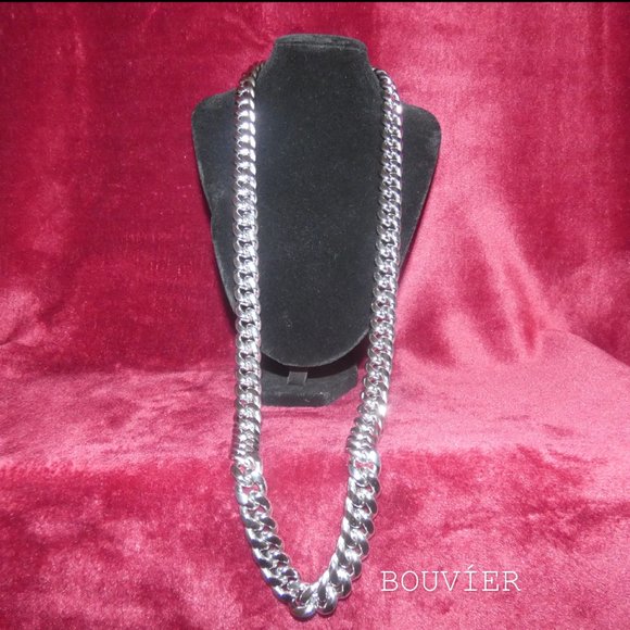 Bouvier Jewelry Other - 18K Solid White Gold 14mm Miami Cuban Link Chain